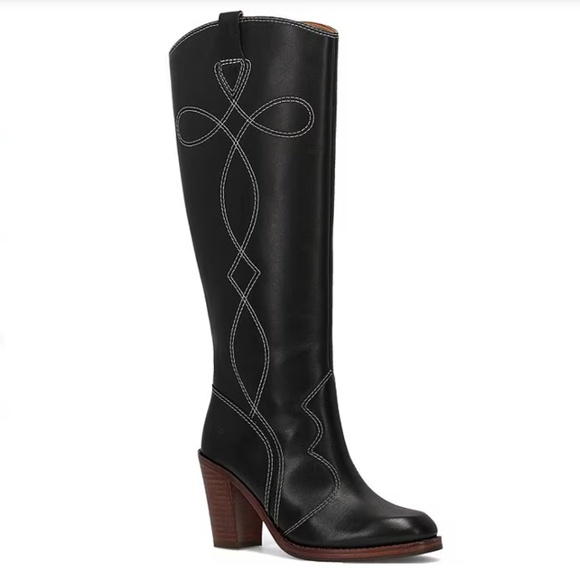 Frye Corinne Tall Deco Stitch Boot- Leather NWOT - Picture 1 of 8